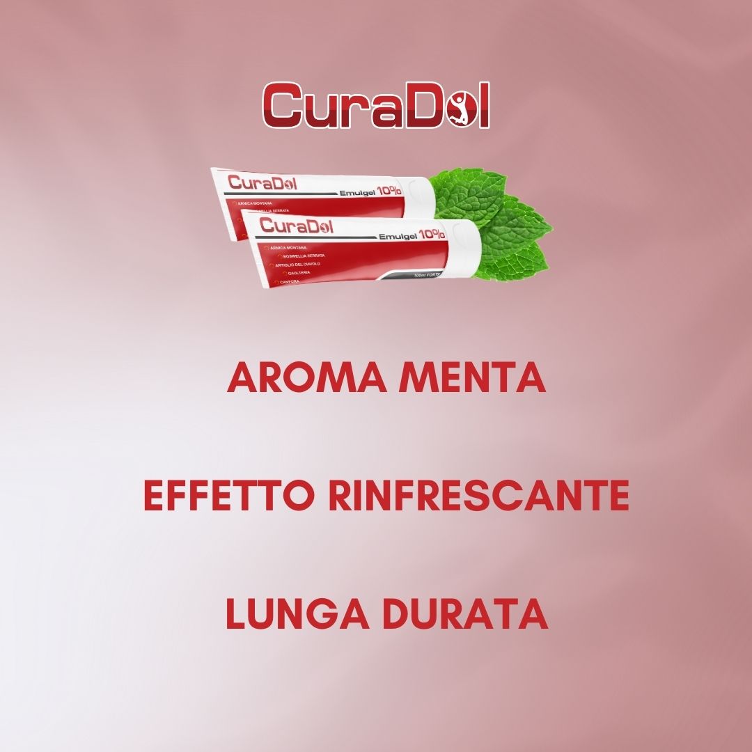 CuraDol Emulgel 10% Freddo Bipack Pomata Arnica Forte, Artiglio del Diavolo 2x 100ml