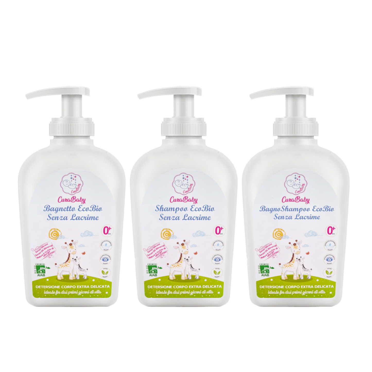 CuraBaby Kit Prime Bolle Box Regalo Detergenti Eco Bio