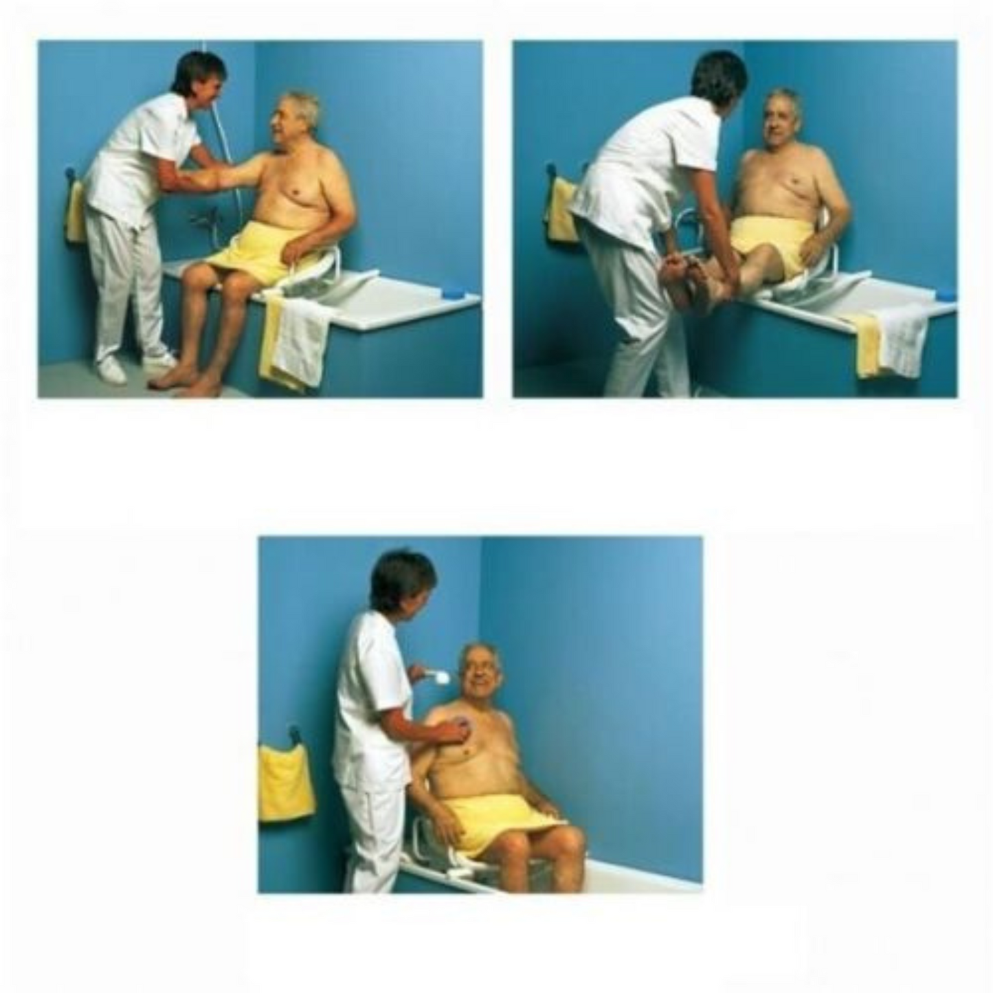 Cura Active Sedile VASCA GIREVOLE. Braccioli Antiscivolo. Anziani e Disabili