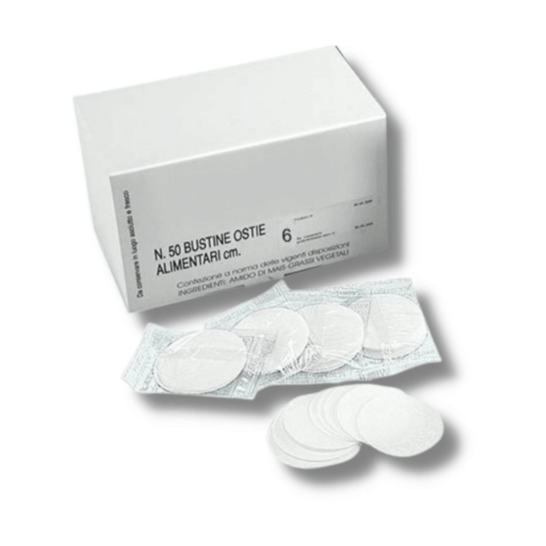 Ostia ALIMENTARE Ø 6cm Senza Glutine 900 Ostie BUSTE SINGOLE