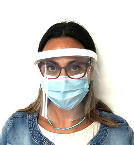 Visiera Protettiva LIGHT Schermo Facciale Trasparente ANTIAPPANNAMENTO Policarbonato