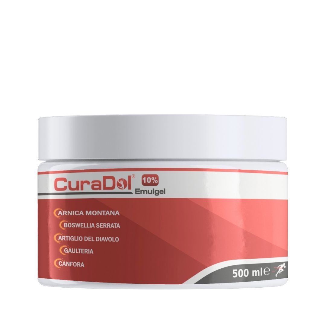 CuraDol Emulgel 10% Freddo Pomata Arnica Forte, Artiglio del Diavolo 500ml