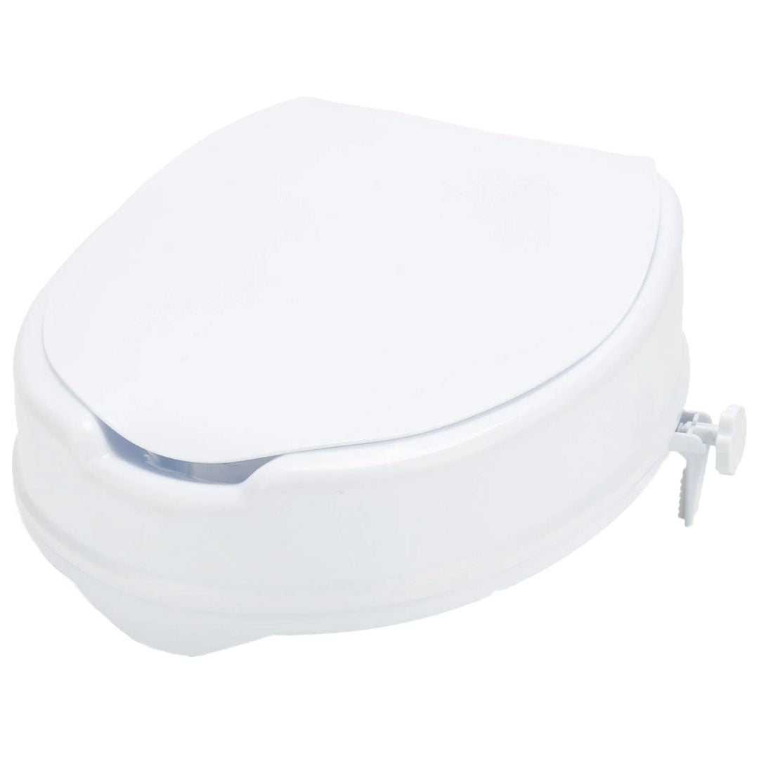 Cura Active Rialzo WC 10/14 cm Coperchio - Resistente e Facile da Pulire