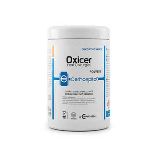 Oxicer Acido Peracetico 1kg in Polvere STERILIZZANTE a Freddo DISPOSITIVI MEDICI
