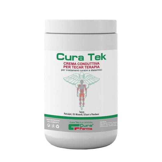 CuraTek 1 Litro Gel Crema Conduttiva Tecar per Diatermia Tecarterapia