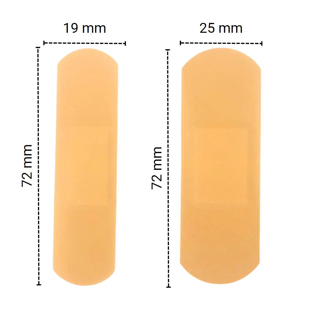 Curastrip Classic Cerotti Polietilene PE 5 Pack da 20 Cerotti (100 Cerotti), 2 Misure