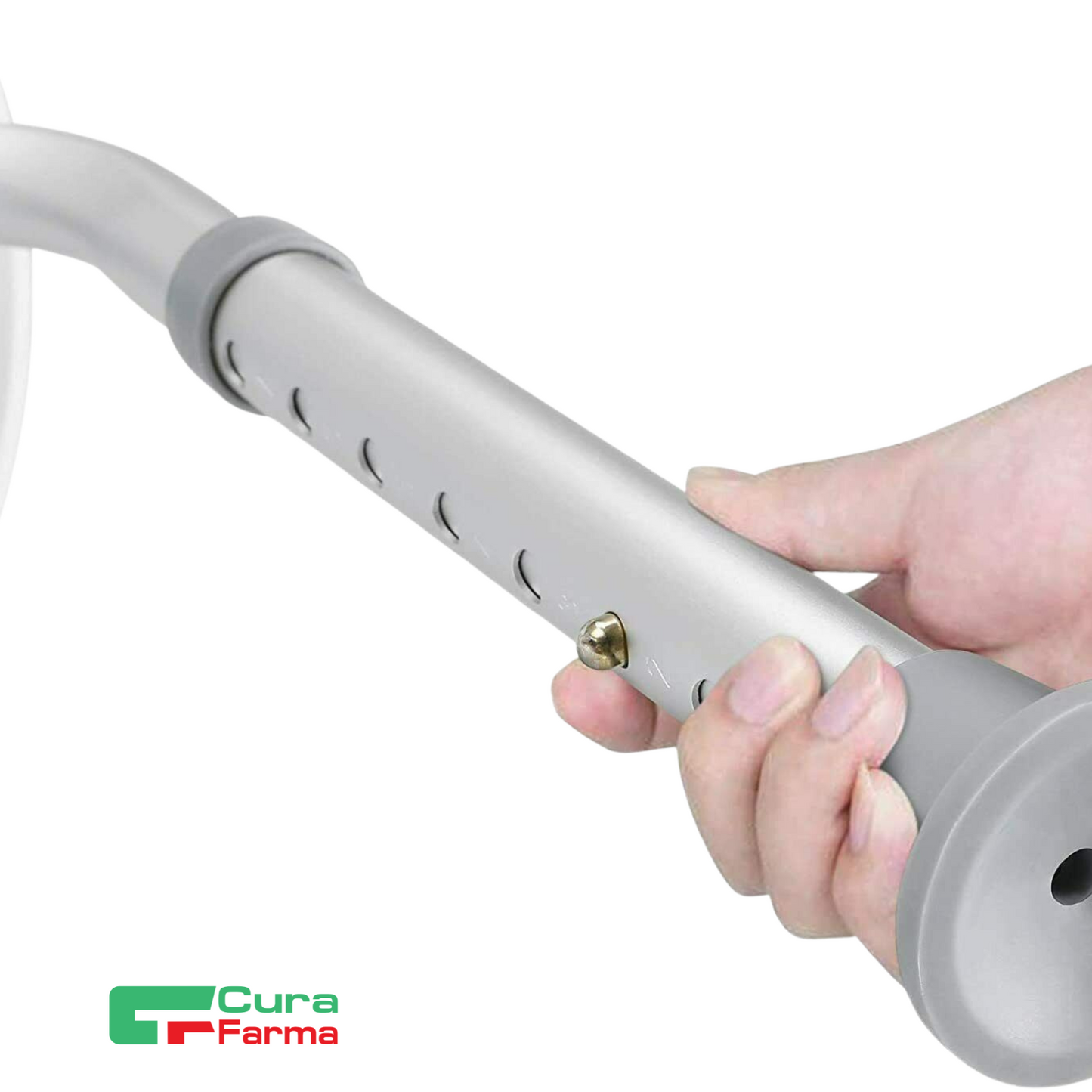 Cura Active Sgabello DOCCIA GIREVOLE. Rotazione 360° Adatto ad Anziani e Disabili. Originale Cura Farma