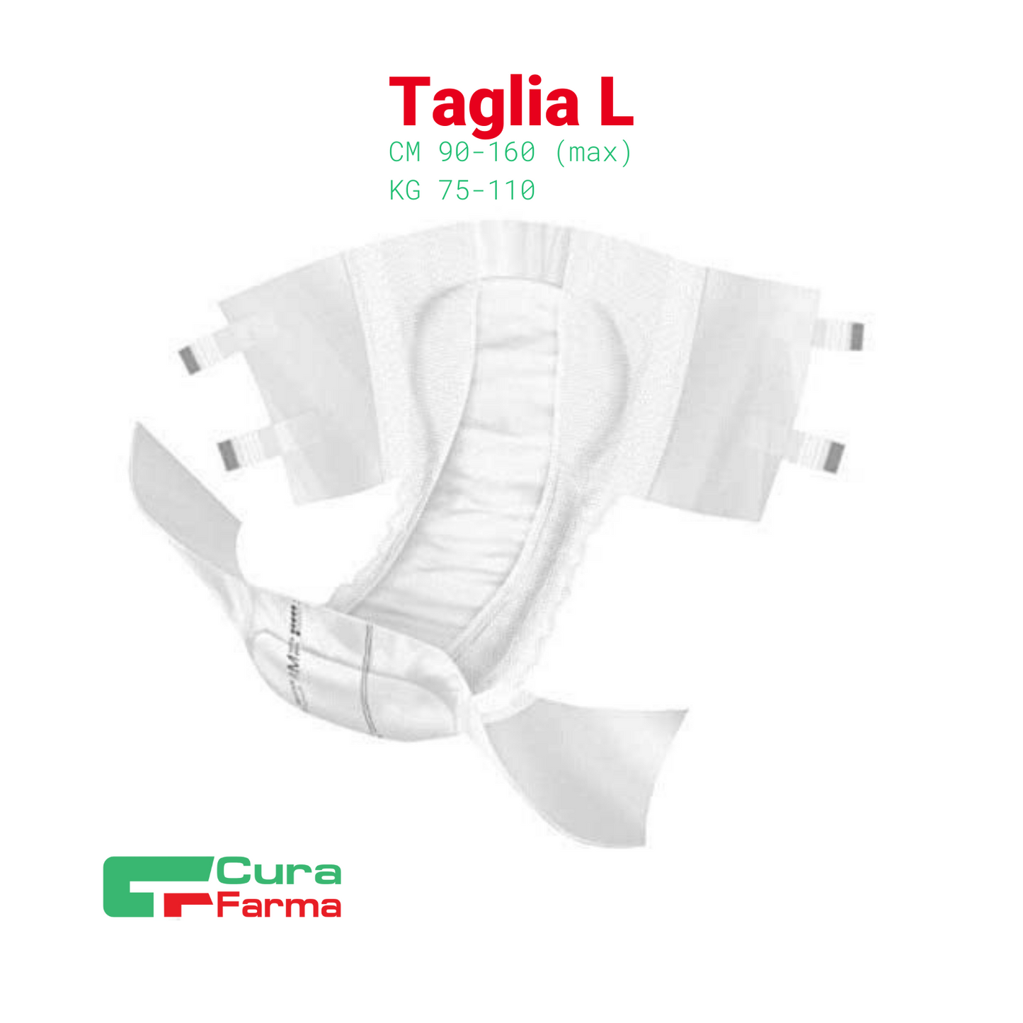 Pannolone ADULTO Mutandina 60 Pannolini Taglia Large UNISEX