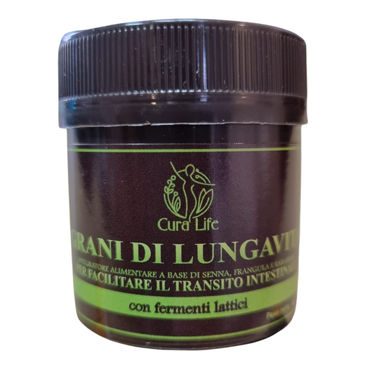 Grani LUNGAVITA Lassativo Naturale INTESTINO PIGRO Stitichezza per LUNGA VITA 35g