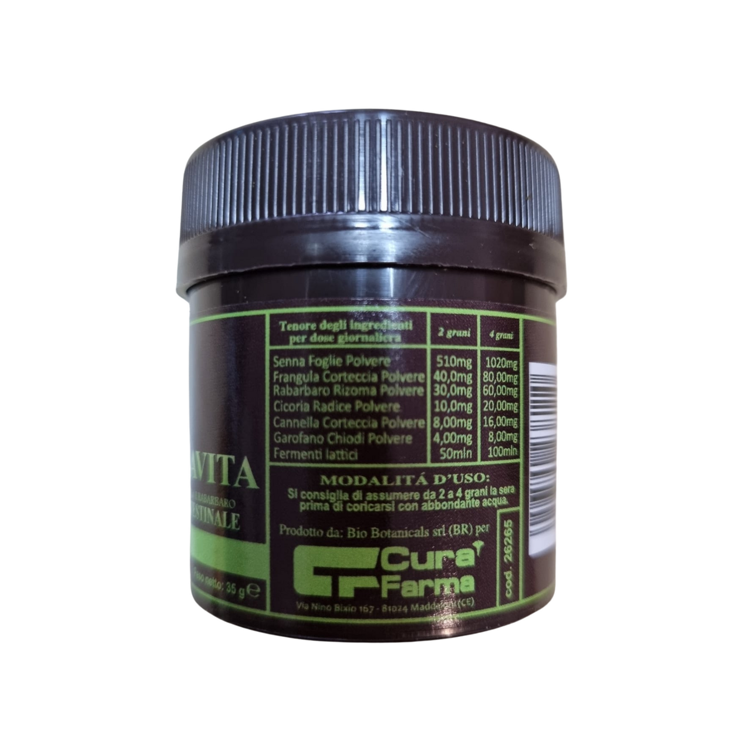 Grani LUNGAVITA Lassativo Naturale INTESTINO PIGRO Stitichezza per LUNGA VITA 35g