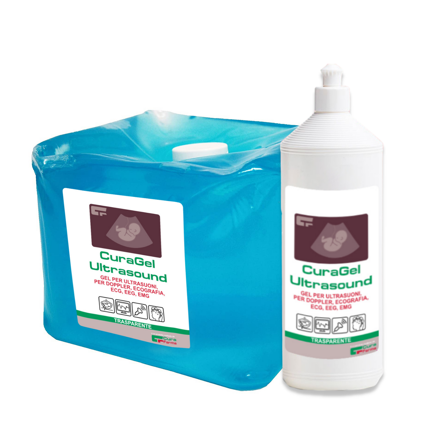 Gel ECOGRAFIA Ultrasuoni Elettromedicali BLU 1L Diagnostica Doppler