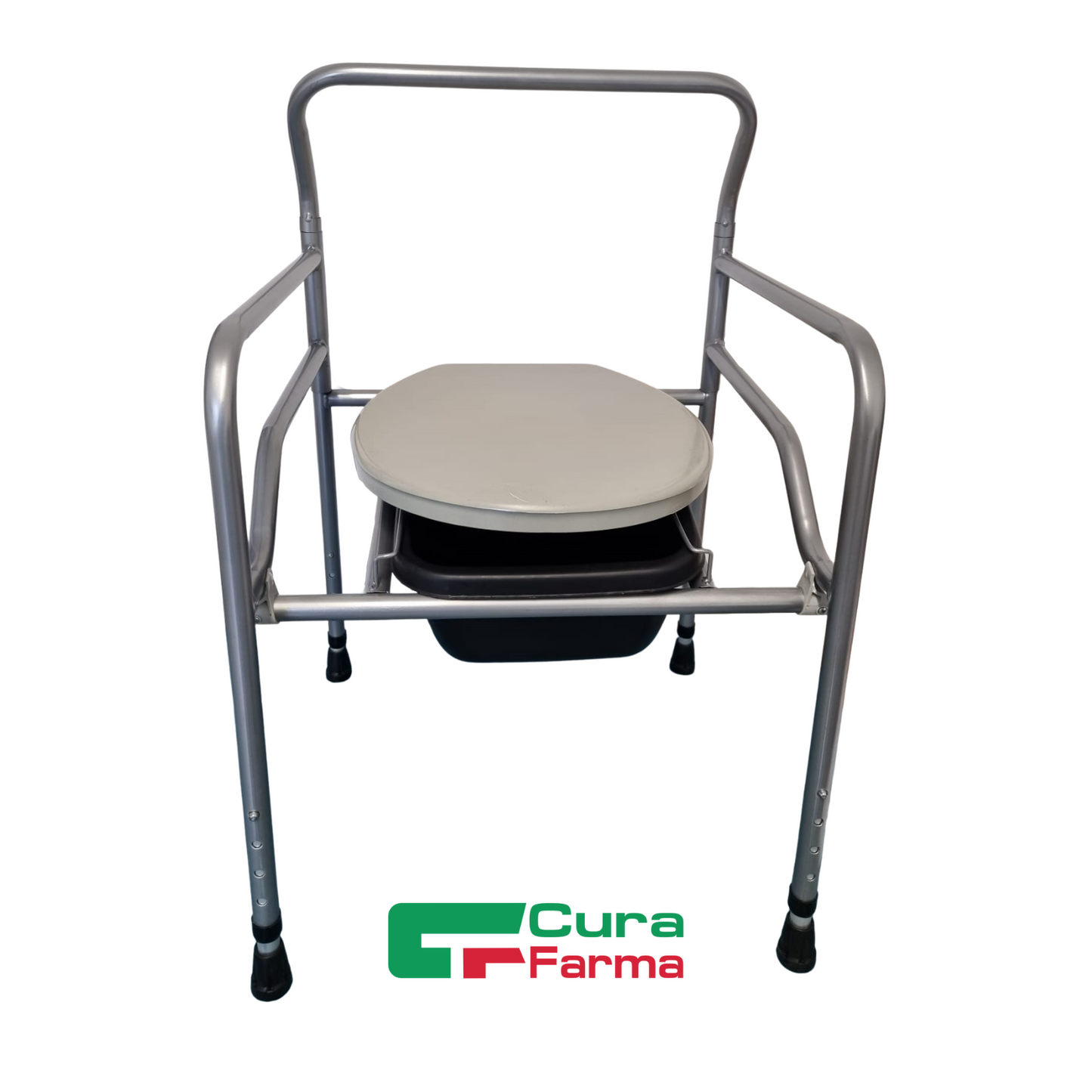 Sedia Comoda WC RIALZO 3 in 1 Sedia PIEGHEVOLE da Camera ANZIANI DISABILI
