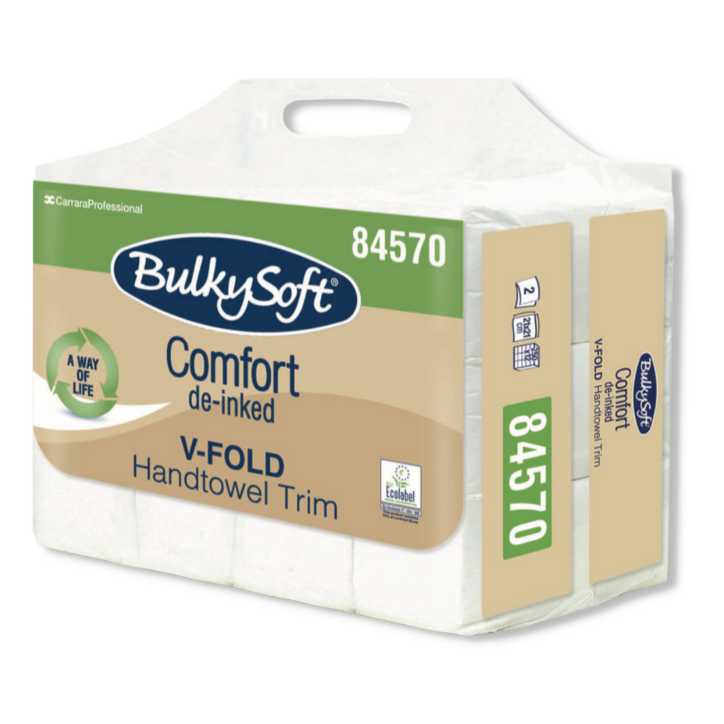 Carta piega a V doppio velo Comfort Ideale per Hotel, B&B, Ristoranti 170 strappi