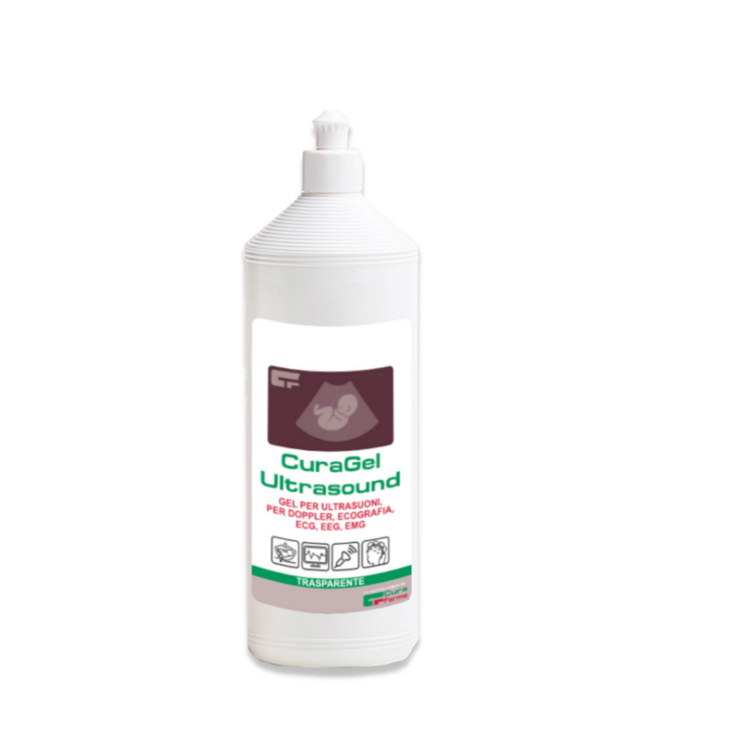 Gel ECOGRAFIA Ultrasuoni Elettromedicali TRASPARENTE 1L Diagnostica Doppler