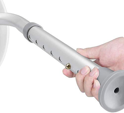 Cura Active Sedia Doccia. Sgabello con Schienale e Braccioli. Morbido Rivestimento. Adatto ad Anziani e Disabili.