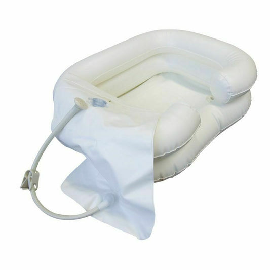 Kit Lavatesta Lavaggio Capelli Vaschetta Gonfiabile e Sacca Acqua Per Anziani