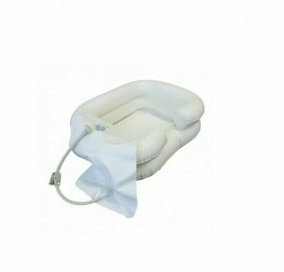 Kit Lavatesta Lavaggio Capelli Vaschetta Gonfiabile e Sacca Acqua Per Anziani