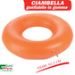 Ciambella Antidecubito Gonfiabile Cuscino in Gomma per Emorroidi Diametro 43 cm