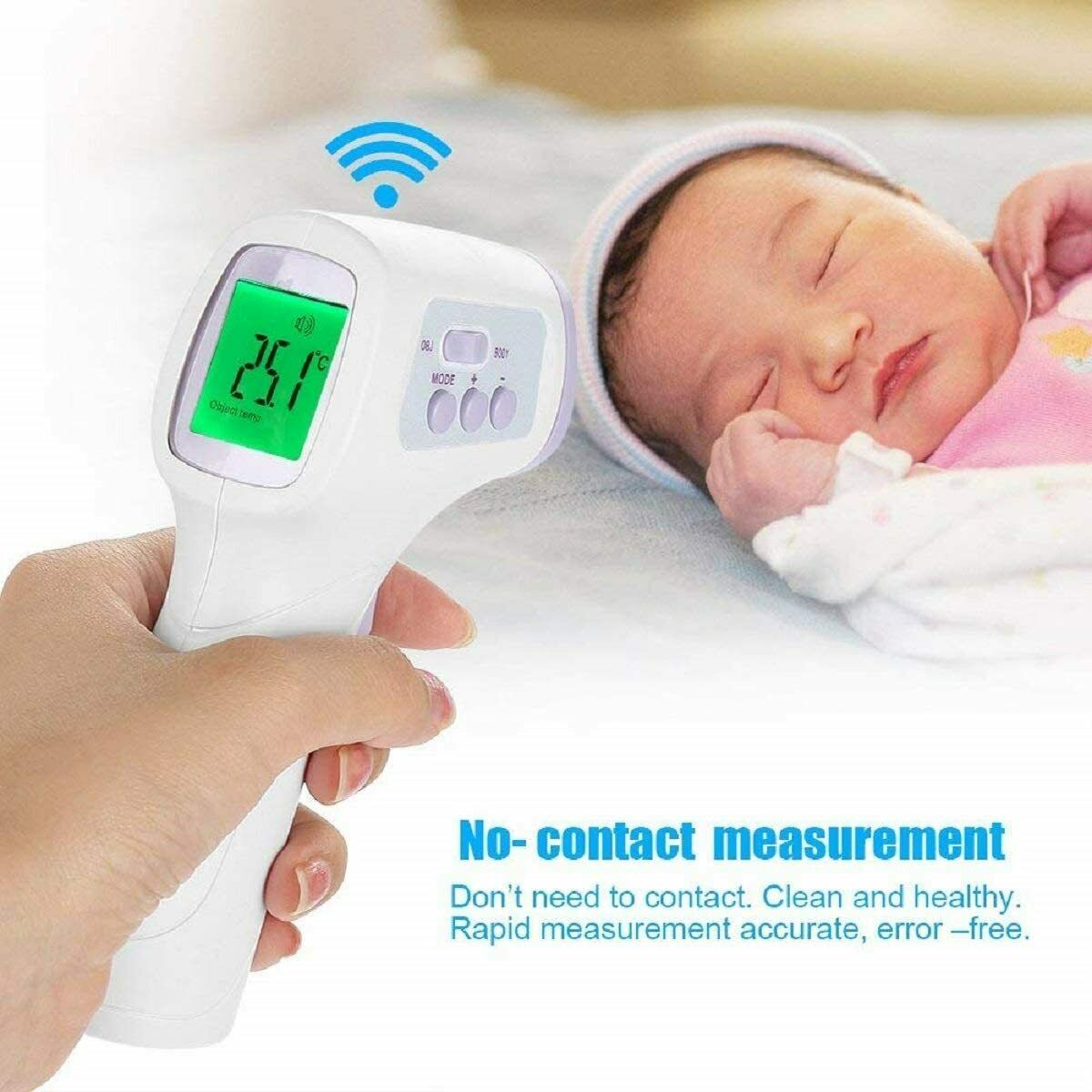 Termometro INFRAROSSI DIGITALE Febbre Termoscanner NO CONTACT