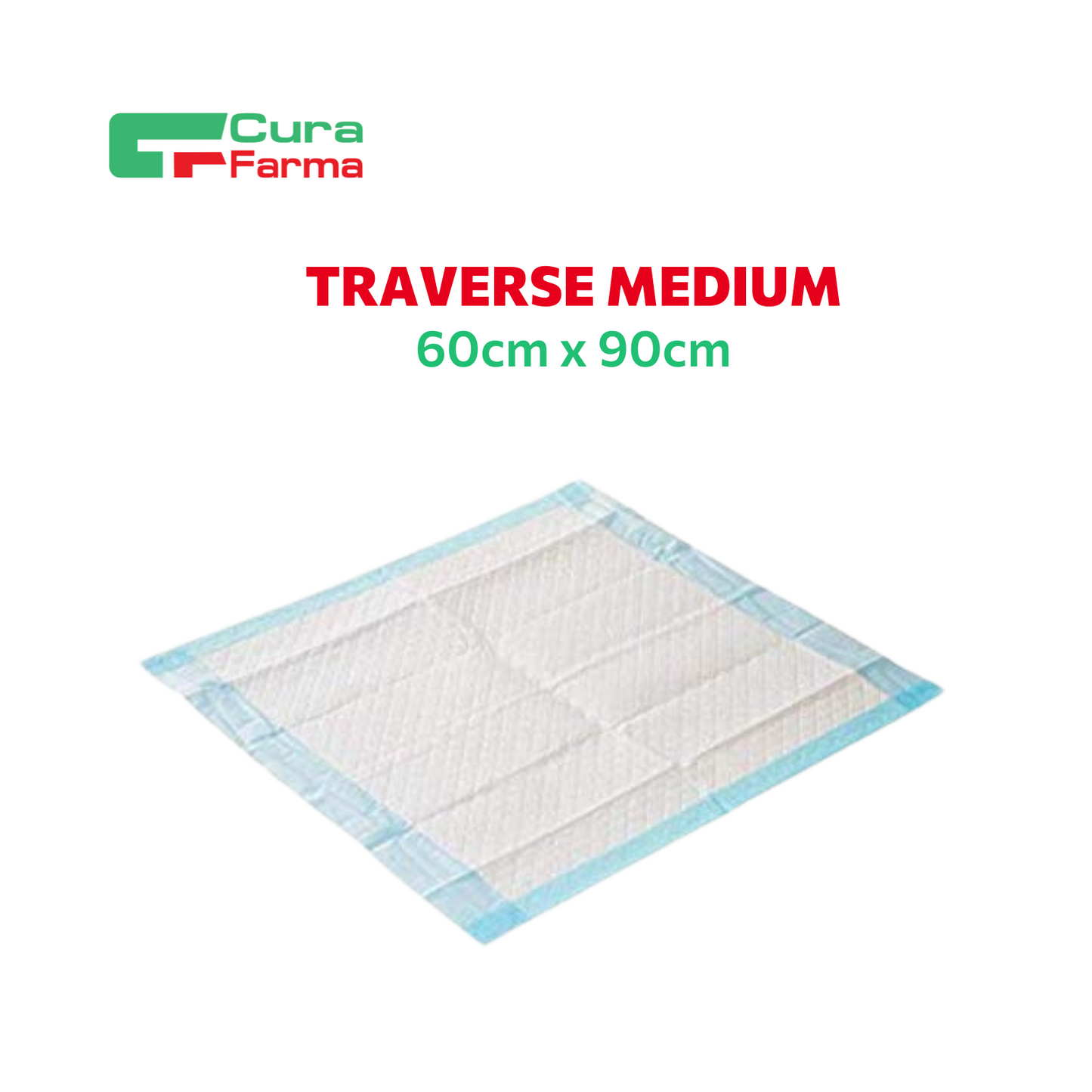 Traversa MEDIUM 60x90cm INCONTINENZA 120 Traverse Letto ASSORBENTI Rimboccabili