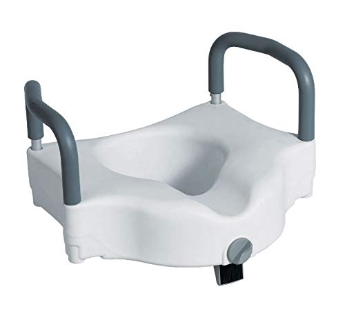 RIALZO WC Alza Water con BRACCIOLI 12.5 CM AUSILIO Bagno per ANZIANI DISABILI