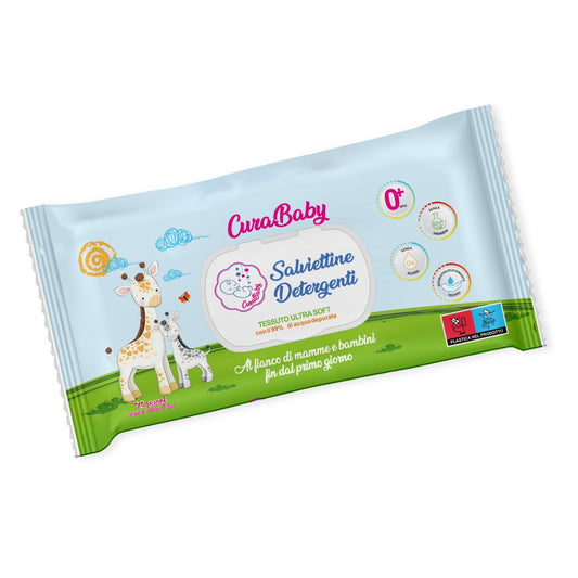 Salviettine Igienizzanti NEONATI BAMBINI 12 Confezioni di Salviette Detergenti Imbevute.
