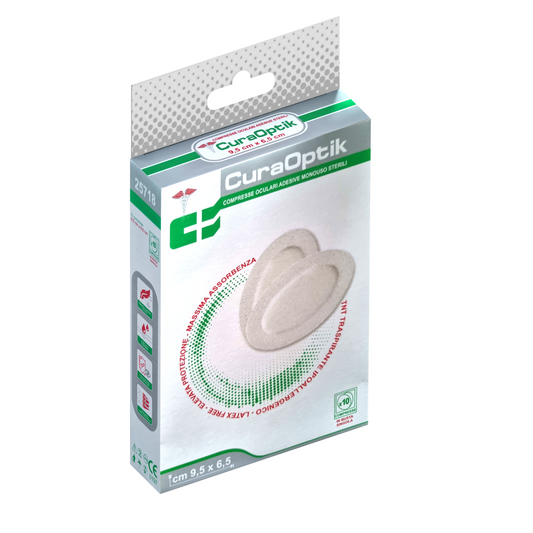 Cura Optik 10× Bende Oculari Sterili Benda Oculare Medicazione Occhio