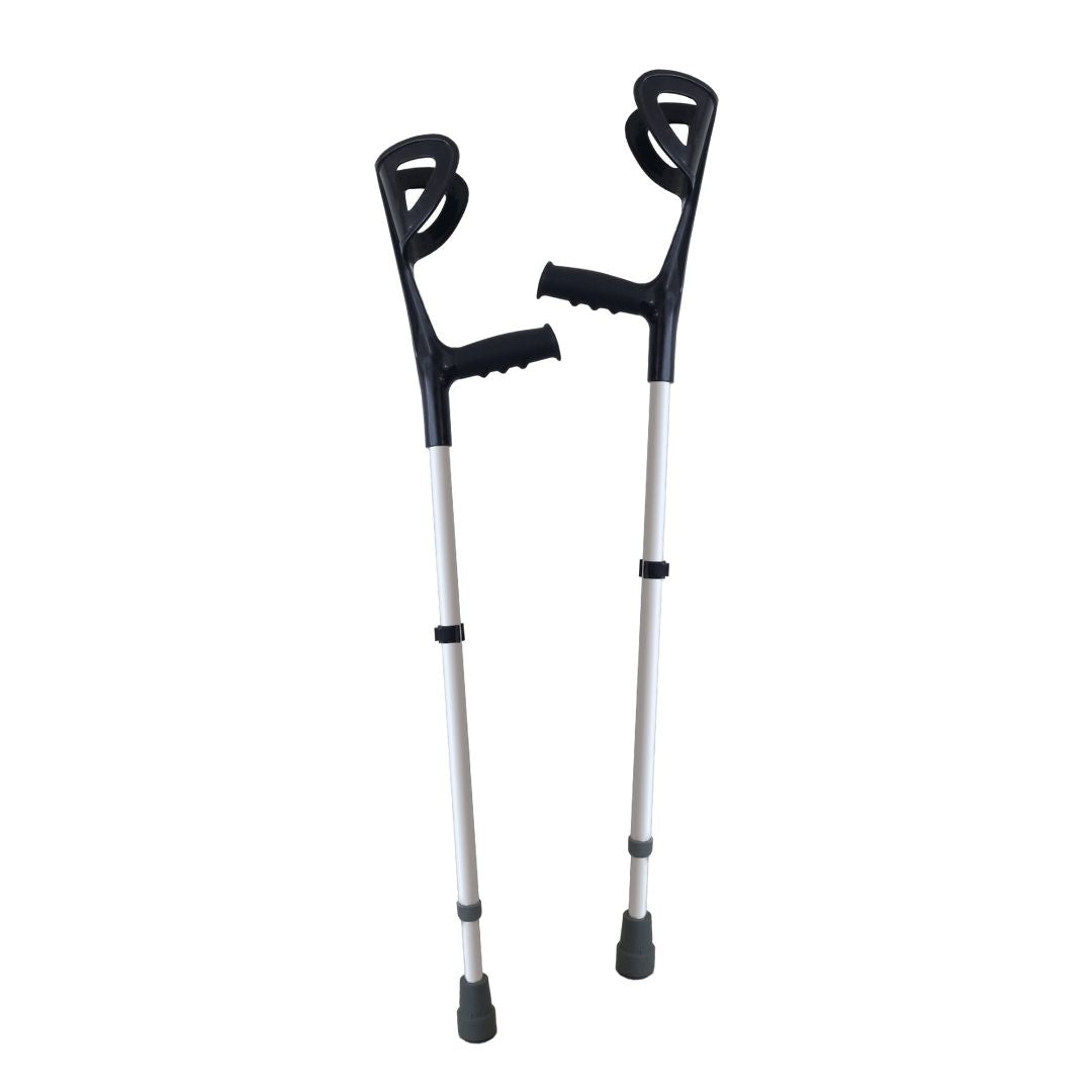 Cura Active 2 Stampelle Avambraccio Canadesi Regolabili, Allumino Leggero e Robusto