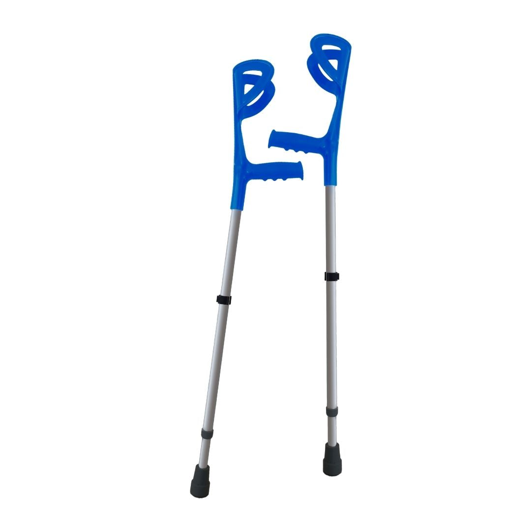 Cura Active 2 Stampelle Avambraccio Canadesi Regolabili, Allumino Leggero e Robusto