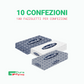 Fazzoletti 100 Veline Cosmetiche 10 Confezioni Estrazione Facilitata Carta Doppio Velo Cellulosa Bianca