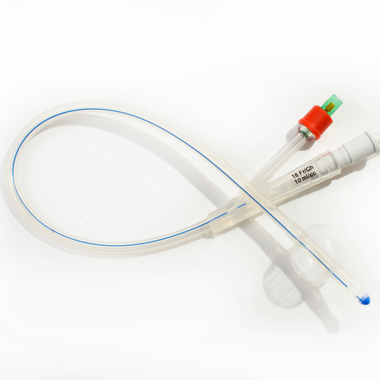 Catetere Vescicale Sterile Due Vie 10 CATETERI FOLEY 100% Silicone (Diverse Misure)