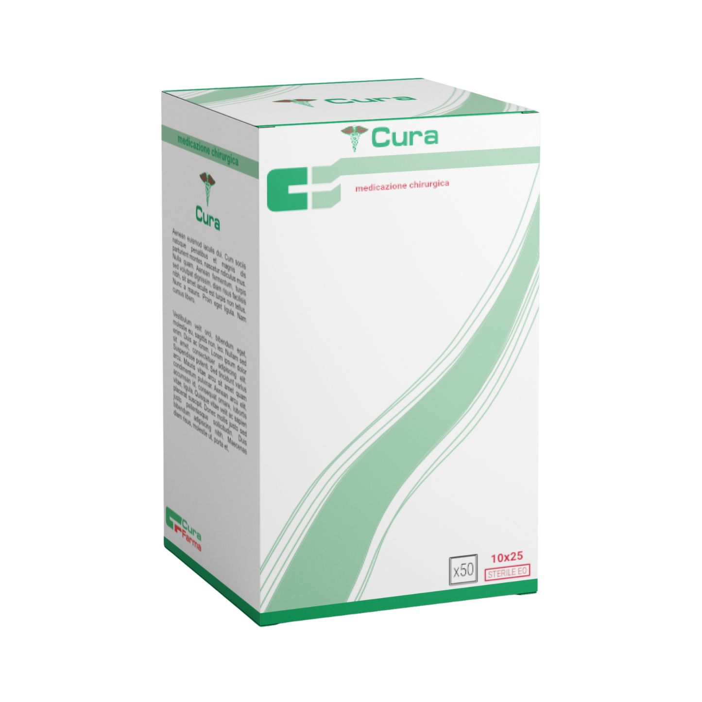 Medicazione Adesiva Sterile Traspirante TNT (Varie Misure) Scatola 50 Cerotti Ipoallergenici Latex-Free.