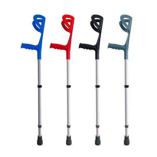 Cura Active 2 Stampelle Avambraccio Canadesi Regolabili, Allumino Leggero e Robusto