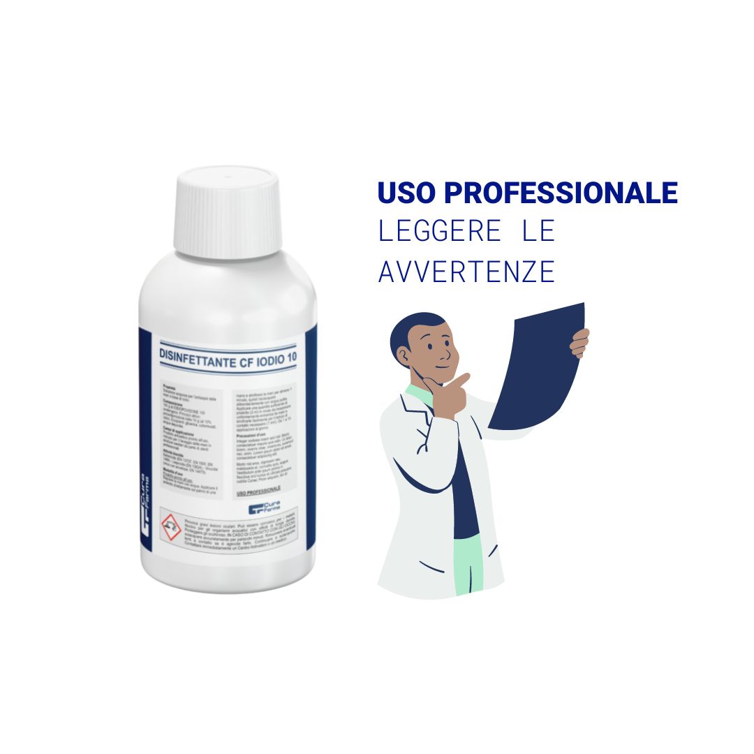 DISINFETTANTE per la Cute IODOPOVIDONE 1000/500/125ML IODIO 10% BETADINE