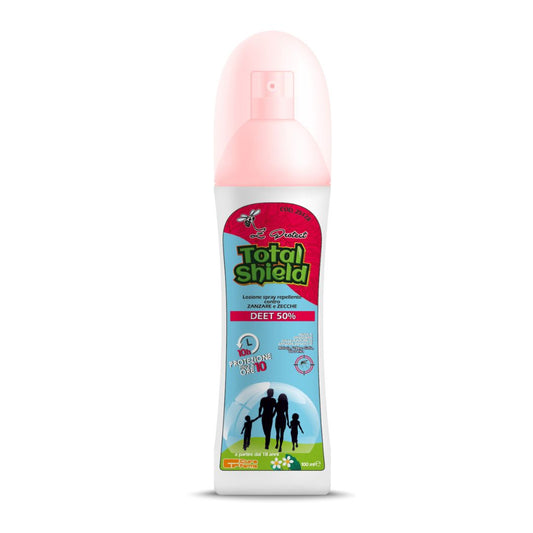 Z-Protect Total Shield - Spray 100ml Antizanzare 50% Inodore - Alta Concentrazione Protezione Totale 10h Efficace - Senza Profumo- Cura Farma