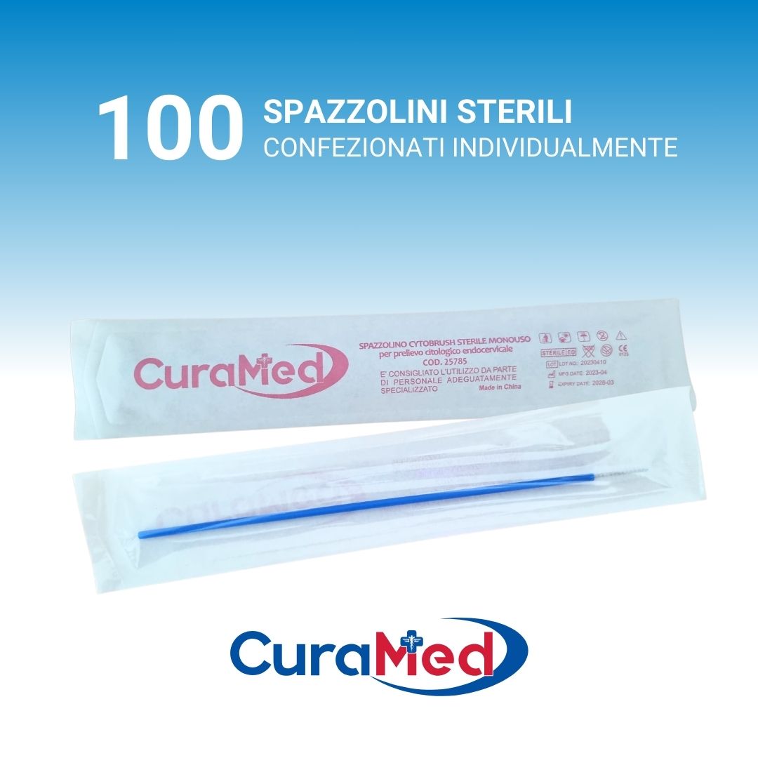 Cytobrush 100 Spazzolini Prelievi Citologici Sterili Confezione Singole
