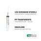 Siringa STERILE 10 ML Monouso 100 Siringhe INDOLORE attacco LUER con AGO