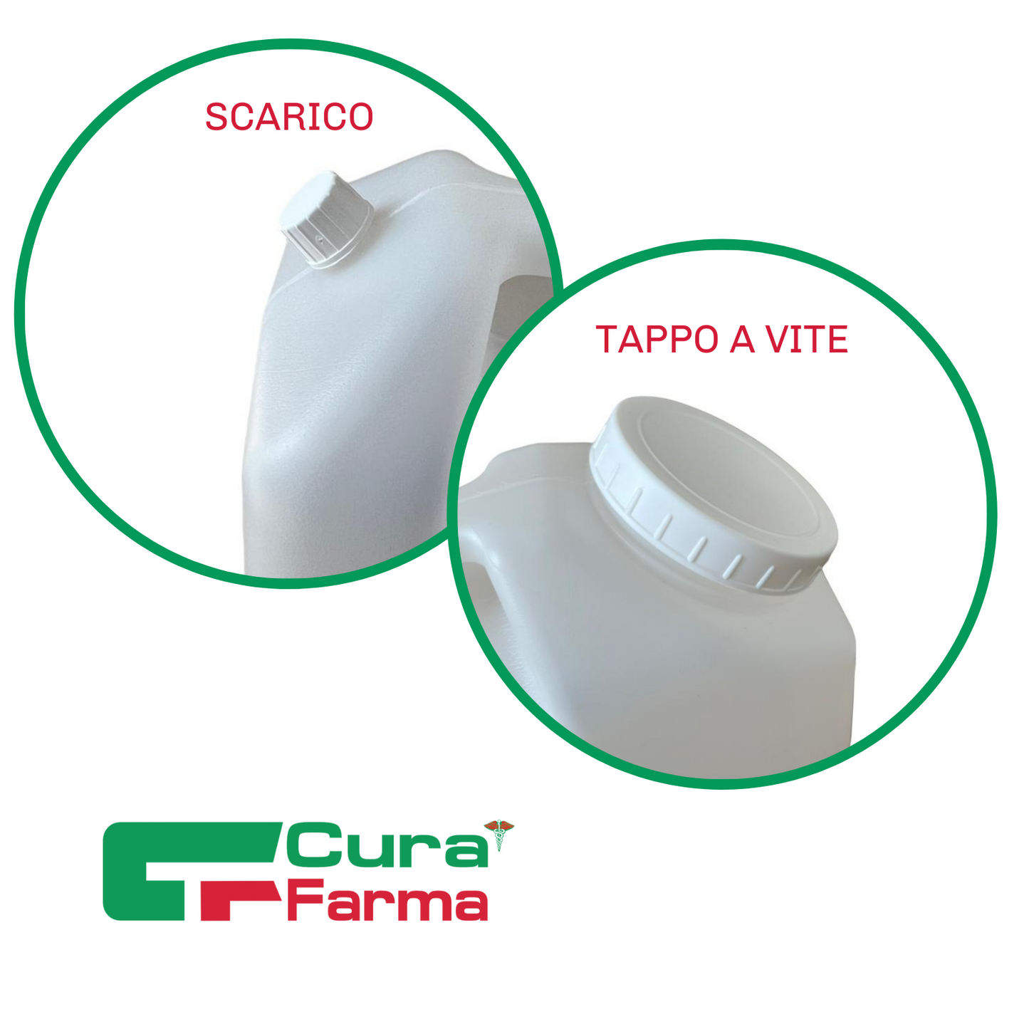 Contenitore URINE 1 TANICA Graduata Raccolta 24H UOMO 2500ML