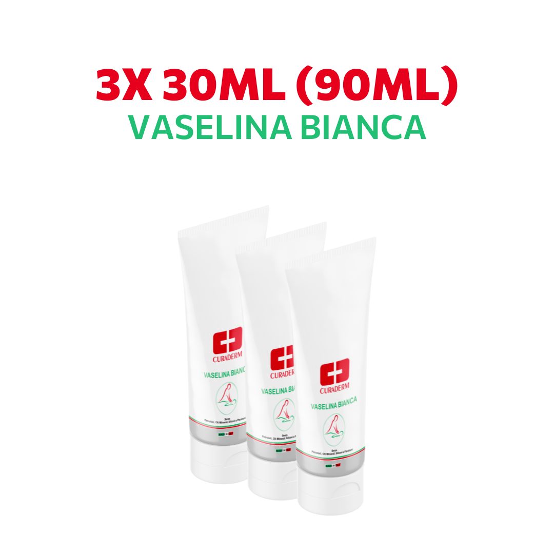 Vaselina Bianca Filante 3 TUBETTI 30ml Uso Esterno Tatuaggi Estetica